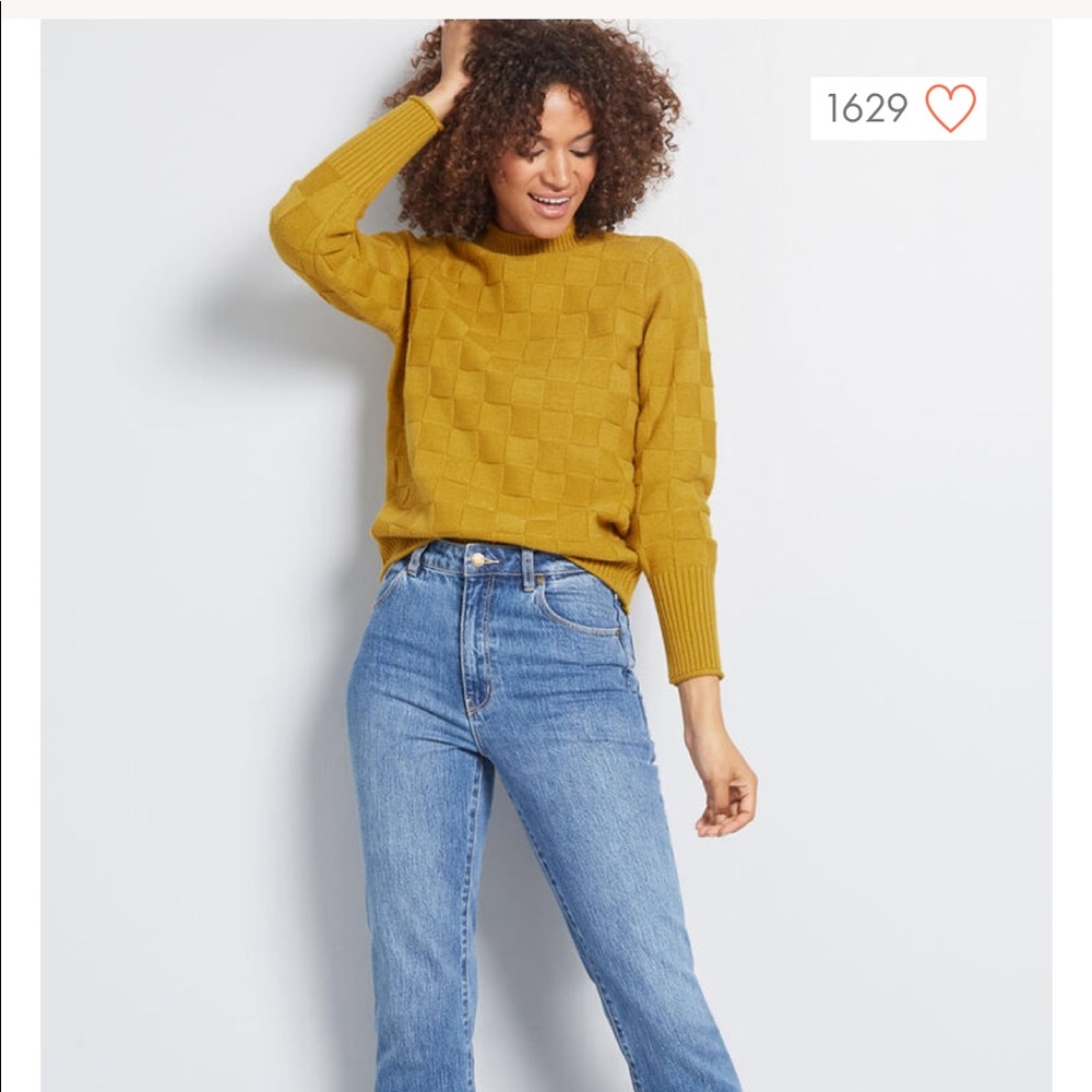 Modcloth Texture Talk Pullover Sweater